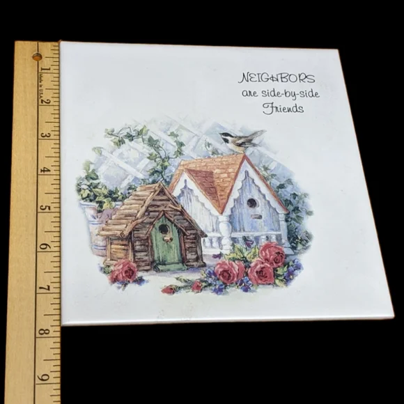 Neighbors are side by side friends Tile Decoration - Picture 3 of 5